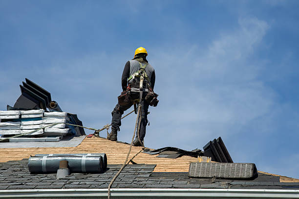 Professional Storm Damage Roof Repair technician working in Magalia, CA
